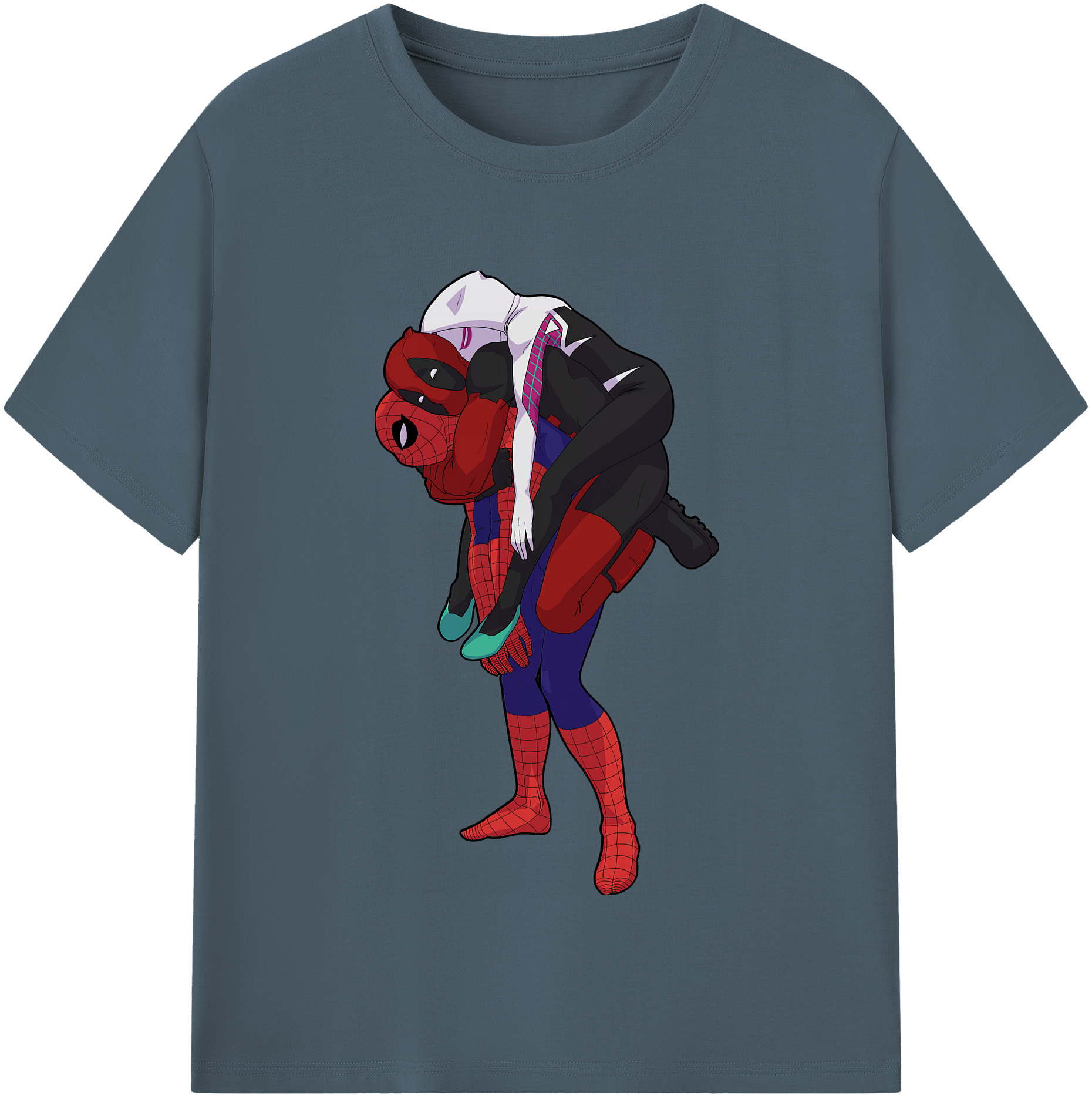 （画像用） Deadpool デッドプール 綿100％半袖Tシャツ（フロントプリント）
